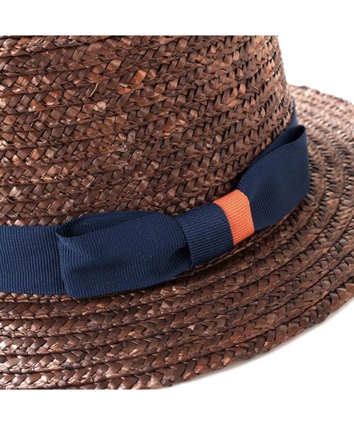 BOOFOOWOO（ブーフーウー）の「【Grin Buddy】リボン付きカンカンハット（その他・キッズ・ベージュ/ブラウン・54cm）」の3枚目の写真