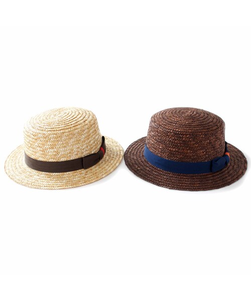 BOOFOOWOO（ブーフーウー）の「【Grin Buddy】リボン付きカンカンハット（その他・キッズ・ベージュ/ブラウン・54cm）」の9枚目の写真