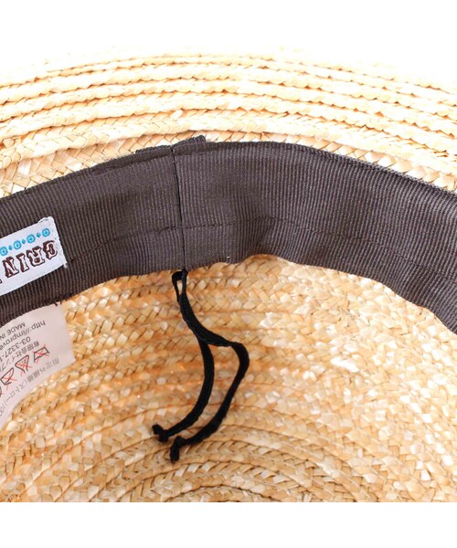 BOOFOOWOO（ブーフーウー）の「【Grin Buddy】リボン付きカンカンハット（その他・キッズ・ベージュ/ブラウン・54cm）」の8枚目の写真