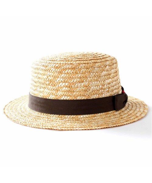 BOOFOOWOO（ブーフーウー）の「【Grin Buddy】リボン付きカンカンハット（その他・キッズ・ベージュ/ブラウン・54cm）」の5枚目の写真