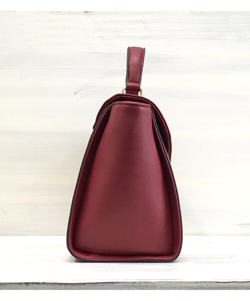 mysty woman（ミスティウーマン）の「【ポイント10倍】【mysty woman】金具使い2wayバッグ（バッグ・レディース・ベージュ/ボルドー/ブラック）」の5枚目の写真