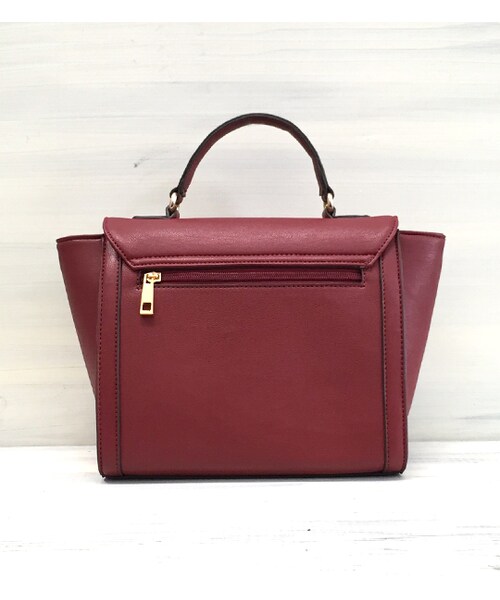 mysty woman（ミスティウーマン）の「【ポイント10倍】【mysty woman】金具使い2wayバッグ（バッグ・レディース・ベージュ/ボルドー/ブラック）」の6枚目の写真