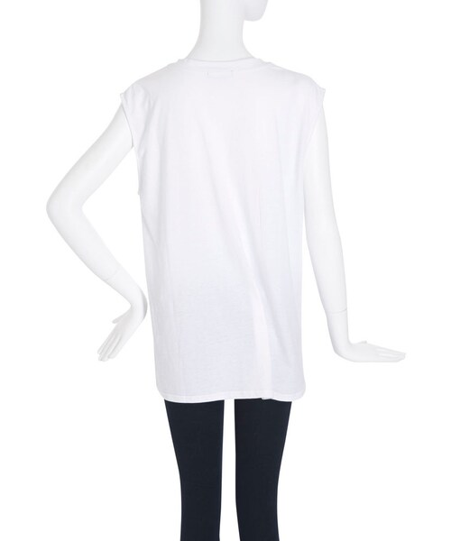 EMODA(エモダ)の「MARBLE PRINTタンクトップ(トップス・レディース・ホワイト/ブラック・F)」の6枚目の写真