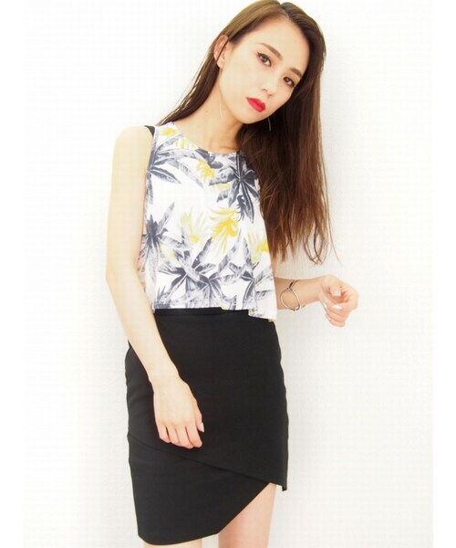 EMODA（エモダ）の「BAND TIGHTスカート（スカート・レディース・ホワイト/ブラック/ネイビー/ベージュ・S/M）」の5枚目の写真