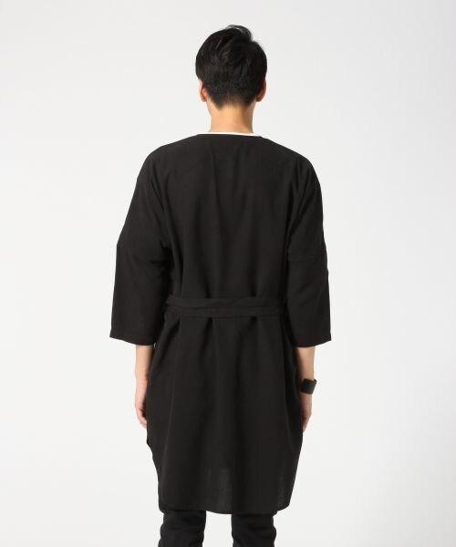 HARE（ハレ）の「フレンチリネンガウン8分袖（トップス・ブラック/グレー/チェリーレッド・S/M）」の6枚目の写真