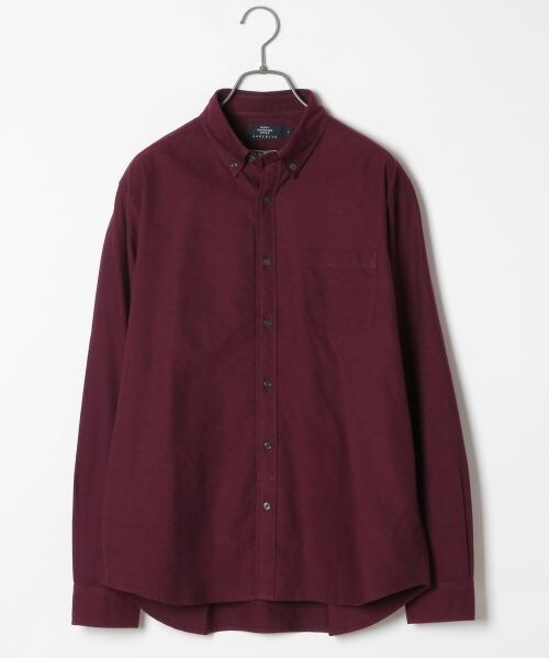 RAGEBLUE（レイジブルー）の「ナチュラルストレッチオックスシャツ（トップス・ホワイト/ワインレッド/オリーブ/ブルー/ネイビー・S/M/L/XL）」の4枚目の写真