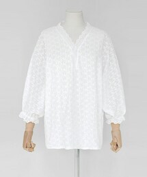 DHOLIC | スカラップヘムアイレットレースブラウス(シャツ/ブラウス)