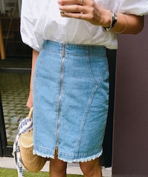 DHOLIC | センタージップタイトデニムスカート(デニムスカート)