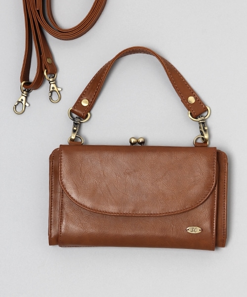 studio CLIP（スタディオクリップ）の「ウォレットショルダーバッグ（バッグ・ブラック/レッド/ブラウン/グリーン・F）」の2枚目の写真