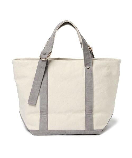 studio CLIP（スタディオクリップ）の「クラッチ付きダブルリングトートバッグ（バッグ・迷彩/グレー/マスタード・F）」の7枚目の写真