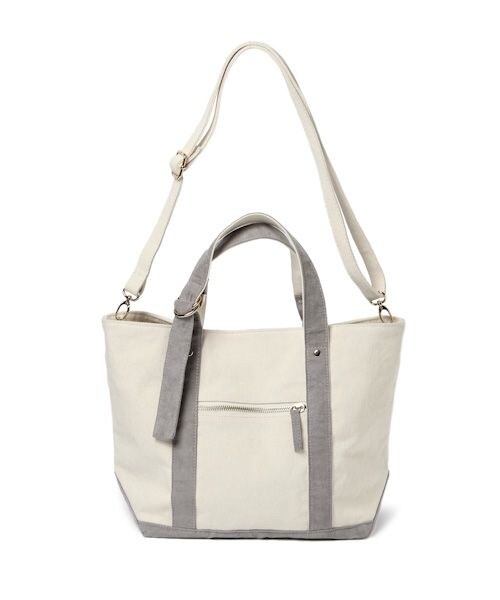 studio CLIP（スタディオクリップ）の「クラッチ付きダブルリングトートバッグ（バッグ・迷彩/グレー/マスタード・F）」の6枚目の写真