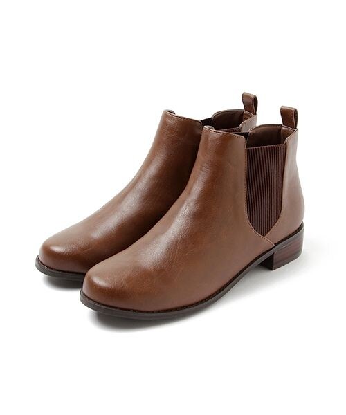 studio CLIP(スタディオクリップ)の「フェイクレザーサイドゴアブーツ(シューズ・ブラック/ブラウン/ベージュ・M/L/LL(WEB限定))」の6枚目の写真