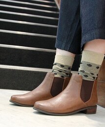 studio CLIP | フェイクレザーサイドゴアブーツ(シューズ)