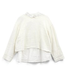 RNA-N | ＜予約＞綿麻スモールカラーレイヤードブラウス(トップス)