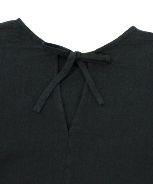 RNA-N(アールエヌエーエヌ)の「<予約>綿麻スモールカラーレイヤードブラウス(トップス・レディース・ホワイト/ブラック・M)」の5枚目の写真