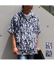 Cuirs | オリジナル総柄オープンプリントシャツ(Tシャツ/カットソー)