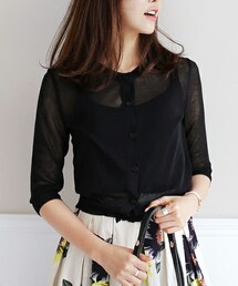 DHOLIC | 7分丈スリーブニットカーディガン(カーディガン/ボレロ)