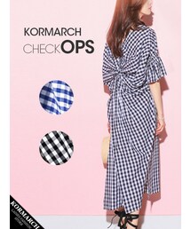 KORMARCH | チェックシャツワンピース(ワンピース)