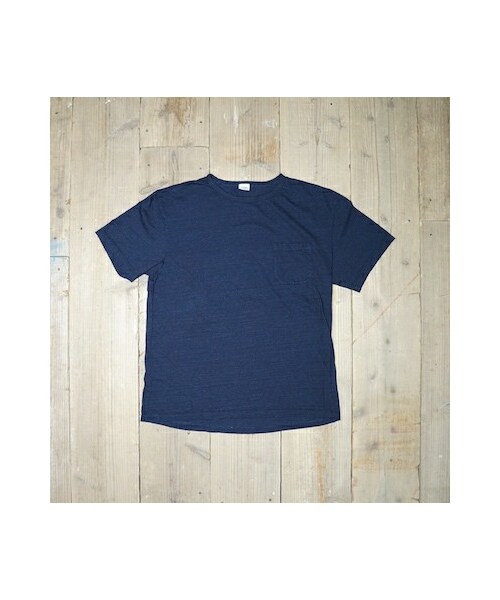 THE UNION(ザユニオン)の「INDIGO TOP with POCKET(Tシャツ/カットソー・メンズ・NAVY・L)」の1枚目の写真