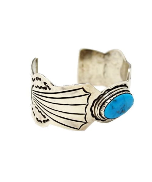 ターコイズ バングル シルバー925 MEXICOメキシコ製ヴィンテージ