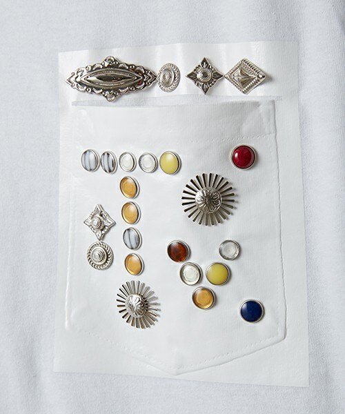 TOGA VIRILIS（トーガ ビリリース）の「TOGA VIRILIS スタッズTシャツ（Tシャツ/カットソー・メンズ・ホワイト/ブラック・46/48）」の7枚目の写真