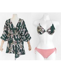 DHOLIC | フローラルワイヤービキニ&カーディガンSET(水着)