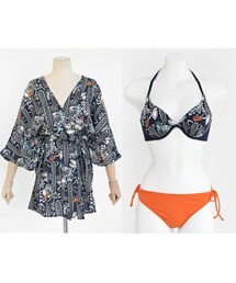 DHOLIC | フローラルワイヤービキニ&カーディガンSET(水着)