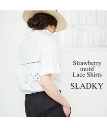 SLADKY | スラドキー　バックレースシャツ(シャツ/ブラウス)