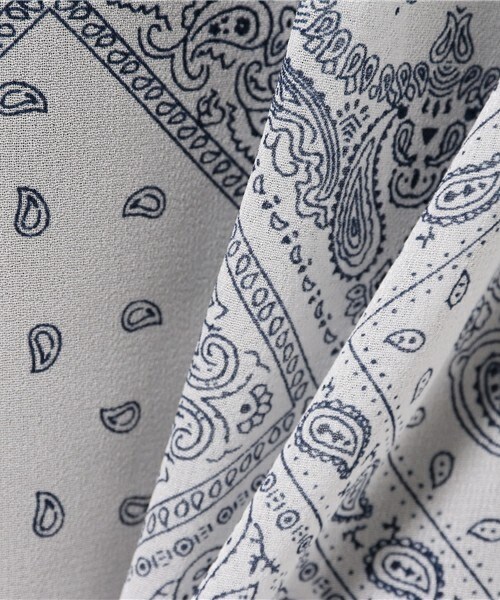 archives（アルシーヴ）の「バンダナ柄ガウン（カーディガン/ボレロ・レディース・オフホワイト/ブラック・MEDIUM）」の10枚目の写真