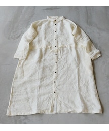 ichi | ICHI Antiquite's(イチ アンティークス) カラーリネンシャツワンピース(ワンピース)