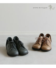 chou chou de maman | arome de muguet（アロマドミュゲ） レザーフラットシューズ　フラヴィボタニク(その他シューズ)