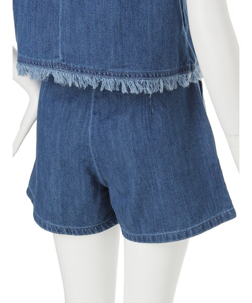 dazzlin(ダズリン)の「【sc】ノースリフリンジデニムセットアップ(ワンピース/ドレス・レディース・ブルー/インディゴ・S(トップス)/S(ボトムス)/M(トップス)/M(ボトムス))」の10枚目の写真