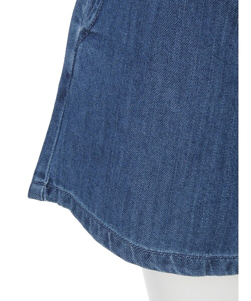dazzlin(ダズリン)の「【sc】ノースリフリンジデニムセットアップ(ワンピース/ドレス・レディース・ブルー/インディゴ・S(トップス)/S(ボトムス)/M(トップス)/M(ボトムス))」の11枚目の写真