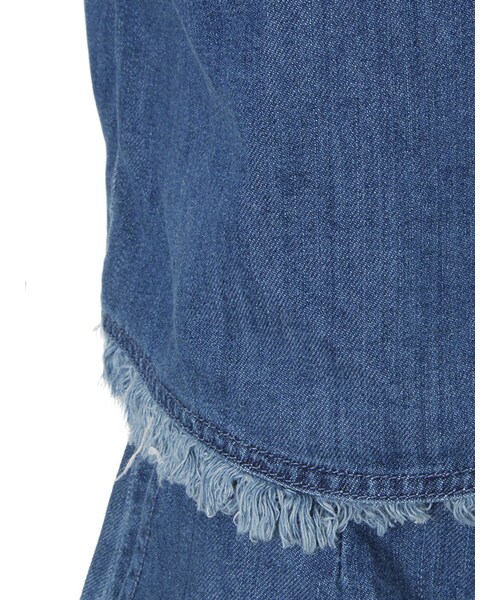 dazzlin(ダズリン)の「【sc】ノースリフリンジデニムセットアップ(ワンピース/ドレス・レディース・ブルー/インディゴ・S(トップス)/S(ボトムス)/M(トップス)/M(ボトムス))」の9枚目の写真