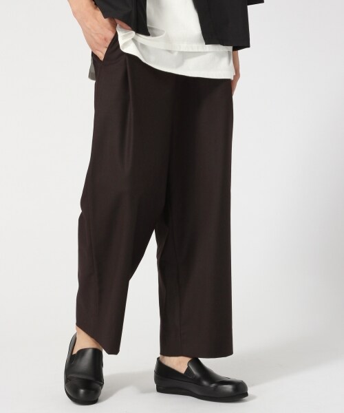 HARE（ハレ）の「タックワイドトラウザー（パンツ・ブラック/グレー/ブラウン・S/M/L）」の3枚目の写真
