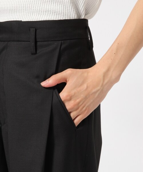 HARE（ハレ）の「タックワイドトラウザー（パンツ・ブラック/グレー/ブラウン・S/M/L）」の10枚目の写真