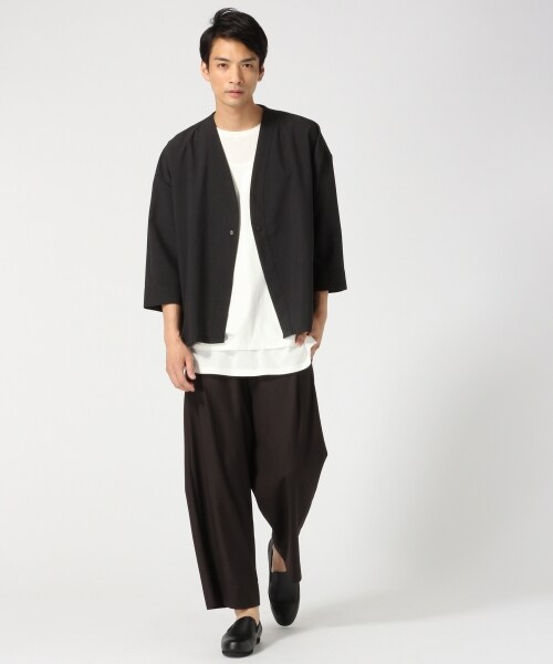 HARE（ハレ）の「タックワイドトラウザー（パンツ・ブラック/グレー/ブラウン・S/M/L）」の4枚目の写真