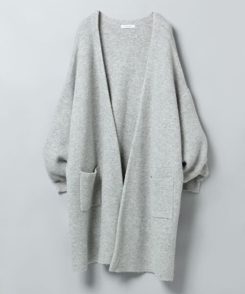 JEANASIS(ジーナシス)の「7Gボリュームコーディガン(ジャケット/アウター・アイボリー()/グレー()/ネイビー()・FREE)」の2枚目の写真