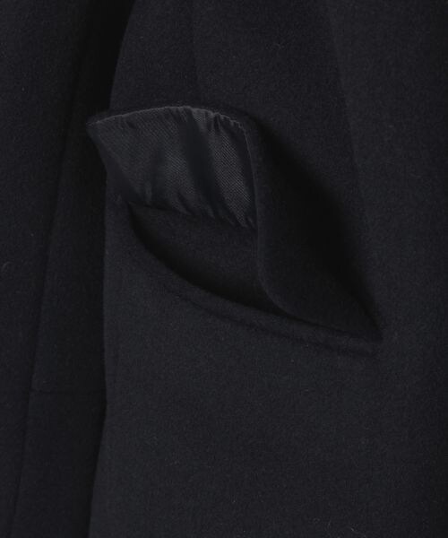 JEANASIS（ジーナシス）の「オーストラリアウールフードコート（ジャケット/アウター・チャコールグレー()/キャメル()/ネイビー()・FREE）」の8枚目の写真