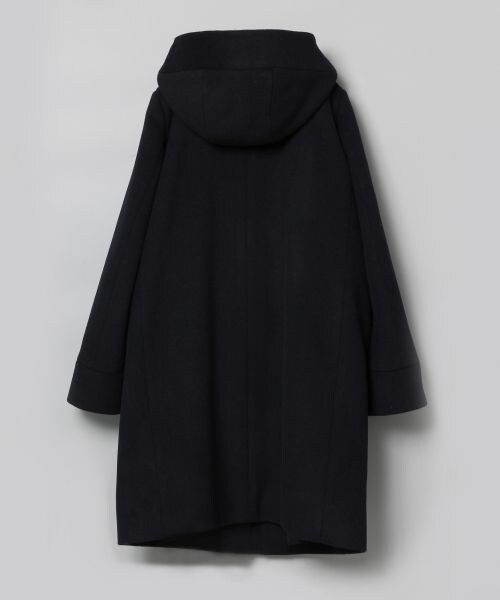 JEANASIS（ジーナシス）の「オーストラリアウールフードコート（ジャケット/アウター・チャコールグレー()/キャメル()/ネイビー()・FREE）」の4枚目の写真