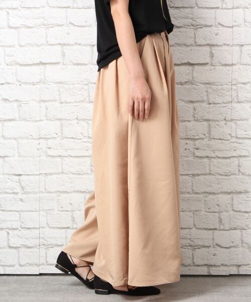 LEPSIM（レプシィム）の「モダール／Ｔワイドフレアパンツ（パンツ・ブラック/グレー/ピンクベージュ・M/L）」の3枚目の写真