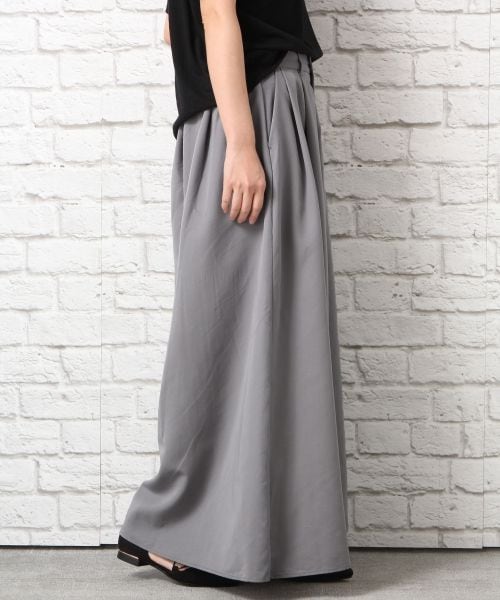 LEPSIM（レプシィム）の「モダール／Ｔワイドフレアパンツ（パンツ・ブラック/グレー/ピンクベージュ・M/L）」の2枚目の写真