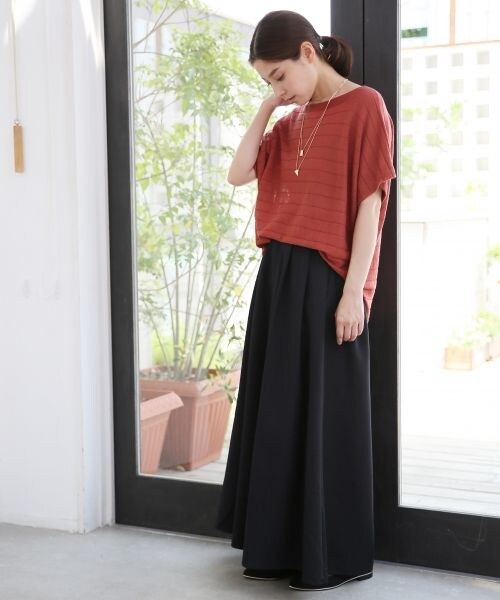 LEPSIM（レプシィム）の「モダール／Ｔワイドフレアパンツ（パンツ・ブラック/グレー/ピンクベージュ・M/L）」の4枚目の写真