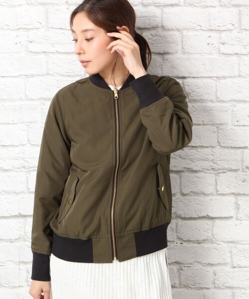 LEPSIM（レプシィム）の「リバーシブルブルゾン（ジャケット/アウター・キャメル/カーキ・M/L）」の6枚目の写真