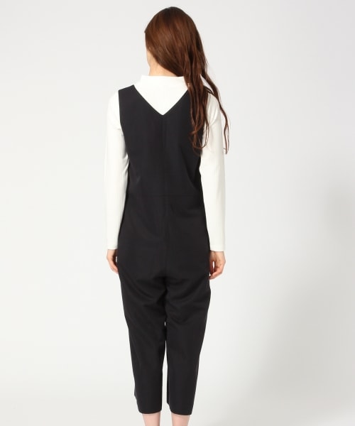 GLOBAL WORK(グローバルワーク)の「Vネックオールインワン(ワンピース/ドレス・ブラック/ベージュ/ネイビー・M/L)」の7枚目の写真