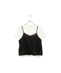 earth music&ecology | ★レースキャミソール付きプルオーバー(トップス)