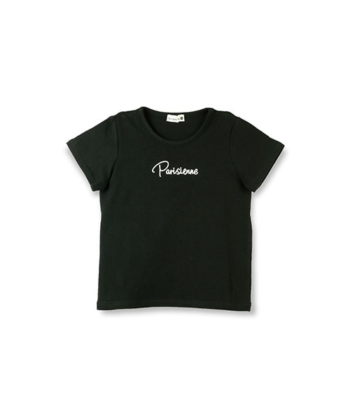 BRANSHES（ブランシェス）の「シンプルロゴプリントTシャツ（Tシャツ/カットソー・キッズ・オフホワイト/ブラック・90～140）」の2枚目の写真