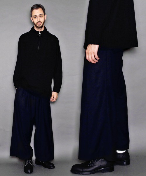 DETAILS（ディテールズ）の「DETAILS/ワイドスラックス【先行予約】（スラックス・メンズ・ブラック/グレー/ネイビー・SMALL/MEDIUM/LARGE）」の3枚目の写真