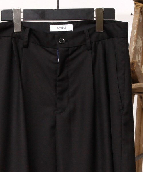 DETAILS（ディテールズ）の「DETAILS/ワイドスラックス【先行予約】（スラックス・メンズ・ブラック/グレー/ネイビー・SMALL/MEDIUM/LARGE）」の9枚目の写真