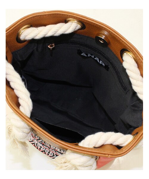 ANAP(アナップ)の「チロリアンテープバイカラーポシェット(バッグ・レディース・ターコイズ/ブラウン・one size)」の8枚目の写真